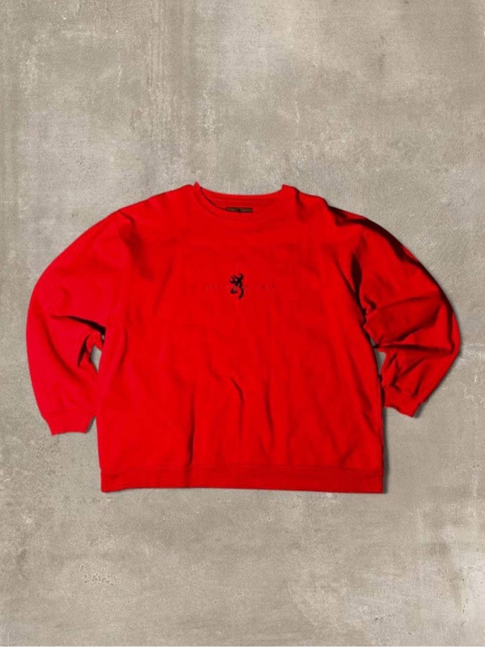 Red Browning crewneck sweatshirt